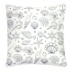 Seashells Cushion, white, 40x40cm