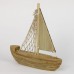 Wooden Sailboat with Net Sails, 22cm