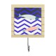 Fish mosaic hook, white, 13x13cm