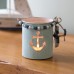 Metal Tealight Holder with Anchor, 9cm