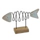 Metal Fish with Spiral Middle, 16cm