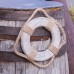 Wooden Life Ring with Rope Detailing, 30cm