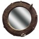 Rust-effect Porthole Mirror, 35cm