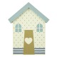 Beach Hut Magnet, dots, 7cm