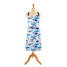 Shoal Apron with Pocket, 89x70cm