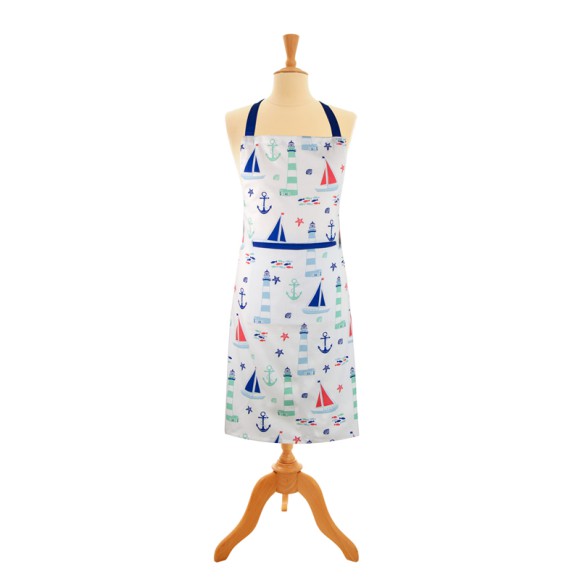 Nautical Apron with Pocket, 89x70cm