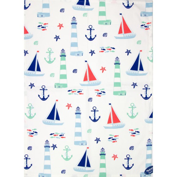 Nautical Tea Towel, 71x51cm