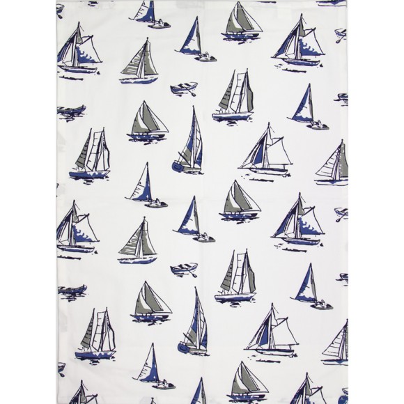 Boats Tea Towel, 71x51cm