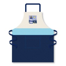 Lighthouse Apron, blue/white, 68x87cm