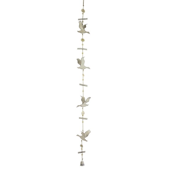 Metal Seabirds Garland, 115cm