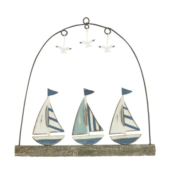 Hanging 3 Sailboats/Seagulls, 20cm