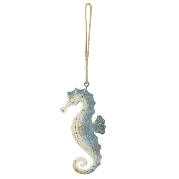 Hanging Metal Seahorse, 12cm