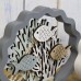 Coral/Fish in Shell Frame, grey, 18cm