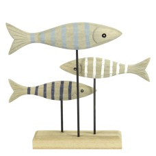 Shoal of Fish on Stand, 17cm