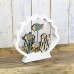 Coral/Fish in Shell Frame, white, 18cm