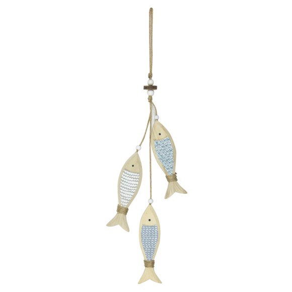 Wooden Fish Garland, 40cm