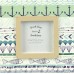Photo Frame with Anchor/Shell/Fish, green, 15cm