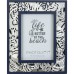 Photo Frame with Cutout Shells, navy, 27x22cm