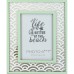 Photo Frame with Cutout Waves, green, 27x22cm
