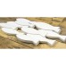 Wooden Shoal of Fish, white, 46cm