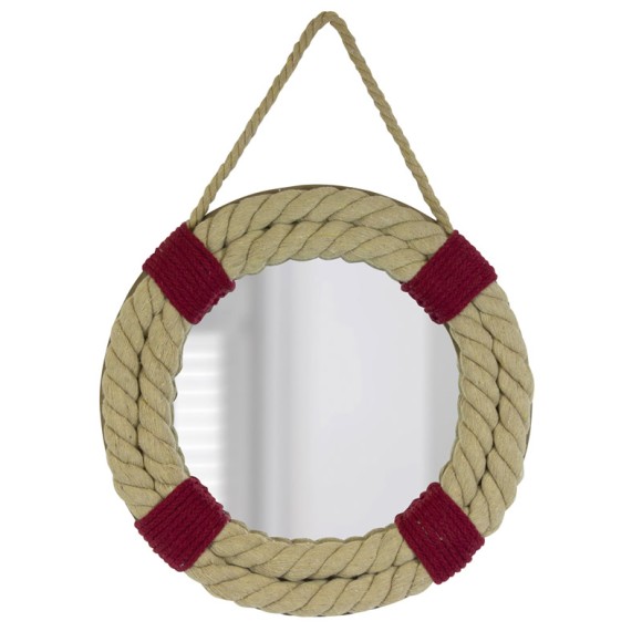 Mirror with Rope Life Ring, 32cm