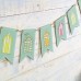 Wooden Beach Huts Bunting, 150cm