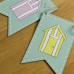 Wooden Beach Huts Bunting, 150cm