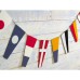 Wooden Code Flag Numbers Bunting, 130cm