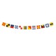 Wooden Code Flag Bunting, 160cm