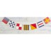 Wooden Code Flag Bunting, 160cm