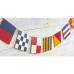 Wooden Code Flag Bunting, 160cm