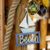 BEACH Sailboat Hanging Décor, 27cm