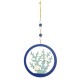 Hanging Circular Coral Décor, blue, 12cm