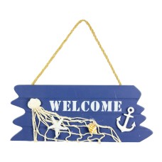 Welcome Sign Anchor and Netting, 24cm