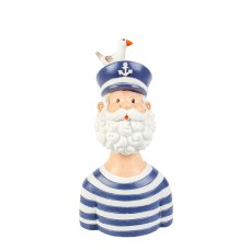 Bearded Sailor with Seagull Figure, 18cm