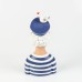 Bearded Sailor with Seagull Figure, 18cm