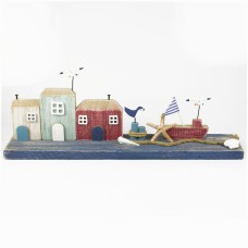 Lighthouse and Harbour Scene, 40cm