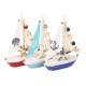 Yachts with Starfish, Beads and Nets, 17cm, 3 assorted