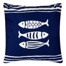 Three Fish Cushion, 40cm