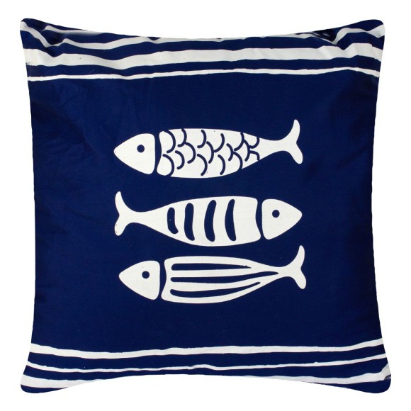 Three Fish Cushion, 40cm