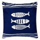 Three Fish Cushion, 40cm