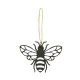 Metal Bee Silhouette Hanger, 11cm