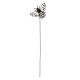 Metal Bee Silhouette Plant Pot Stake, 46cm