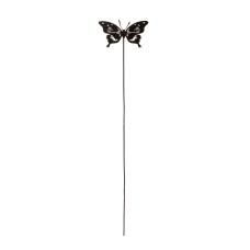 Metal Butterfly Silhouette Plant Pot Stake, 44cm