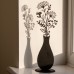 Metal Vase with Daisies Silhouette, 29cm