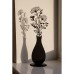 Metal Vase with Daisies Silhouette, 29cm