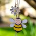 Wooden Bee and Flower Garland, 90cm