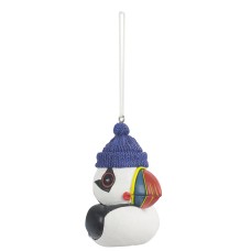Puffin with Bobble Hat Light Pull
