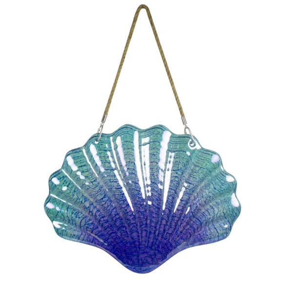 Scallop Glass Wall Décor, 43x32cm