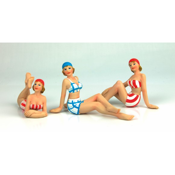 Beach Ladies, 10cm, 3 assorted